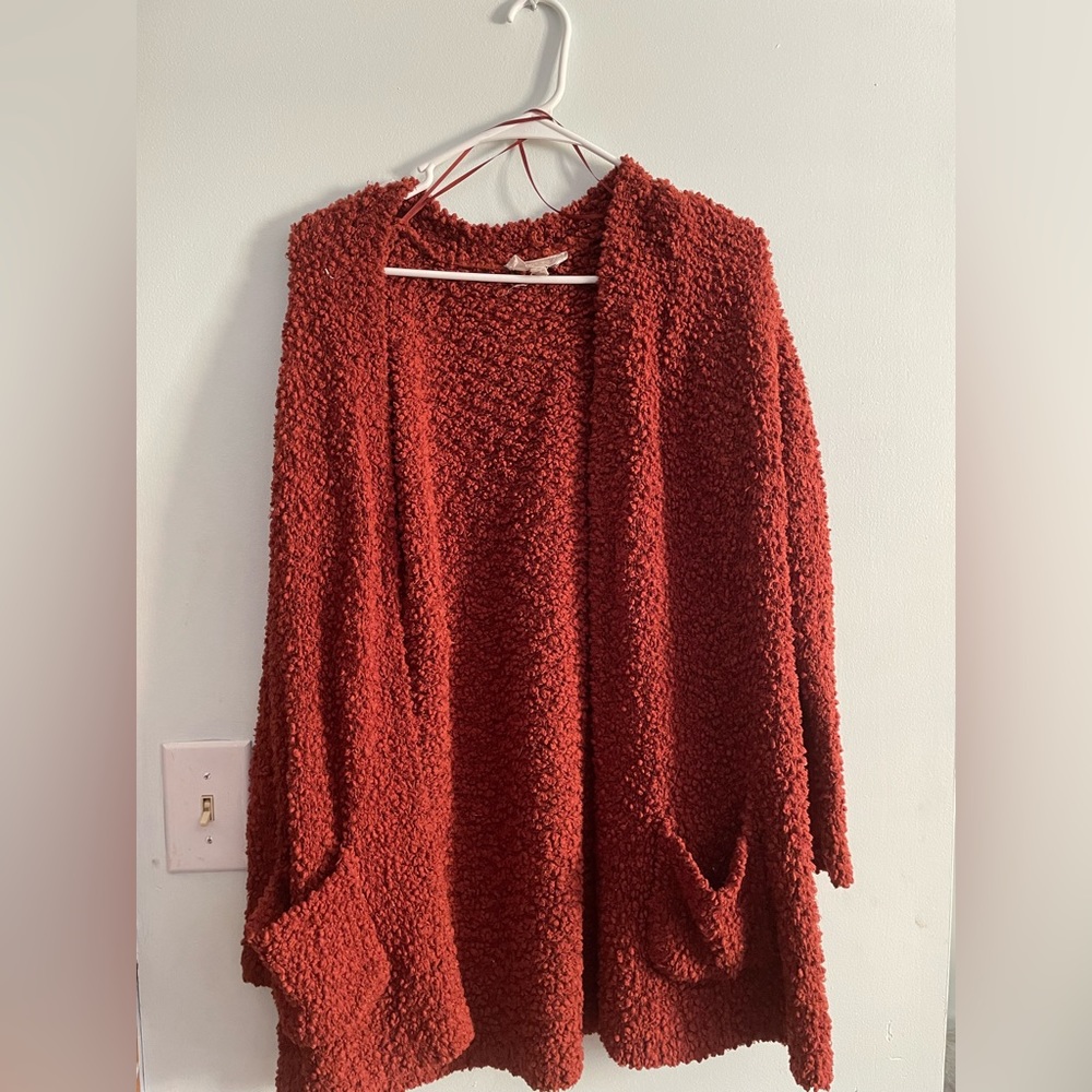 pink republic cozy cardigan w pockets